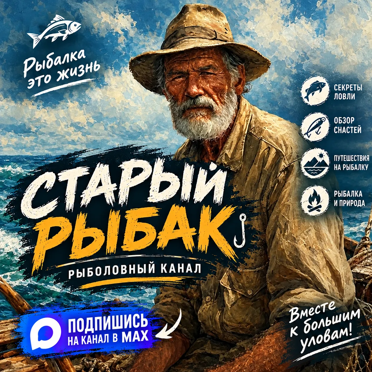 🎣 Канал «Старый рыбак» — для тех, кто любит рыбалку по-настоящему.