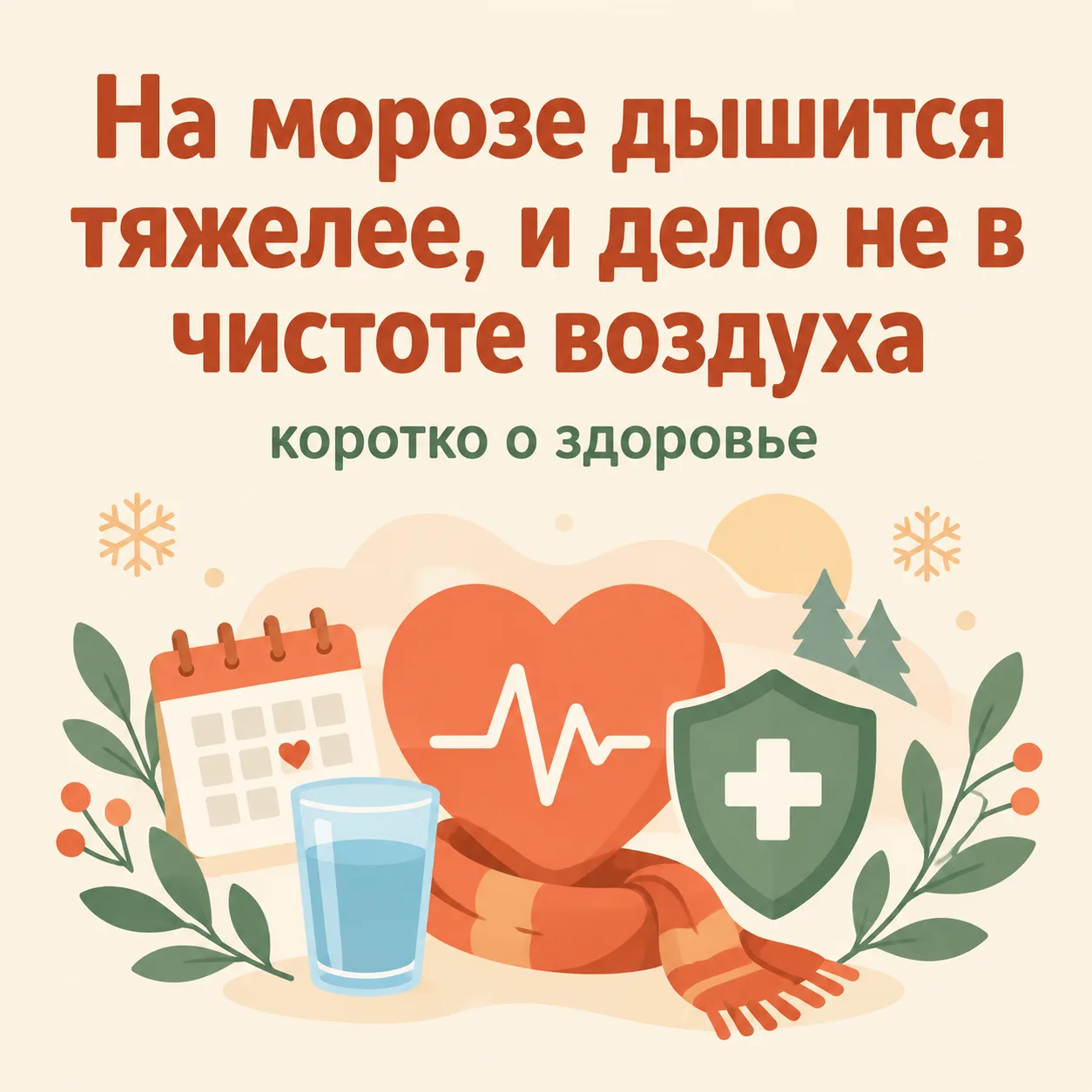 😮‍💨 На морозе дышится тяжелее, и дело не в чистоте воздуха