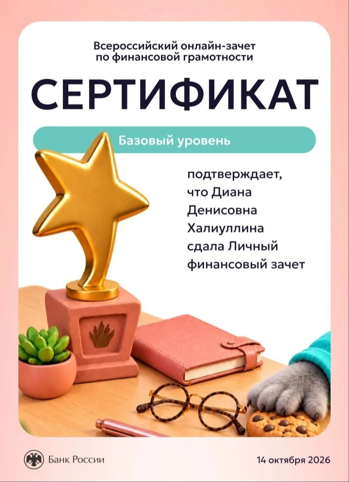 //ОНЛАЙН - ЗАЧЁТ ПО ФИНАНСОВОЙ ГРАМОТНОСТИ//