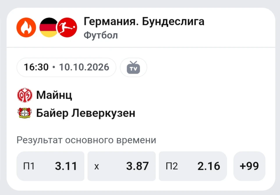 ⚽ МАЙНЦ — БАЙЕР
