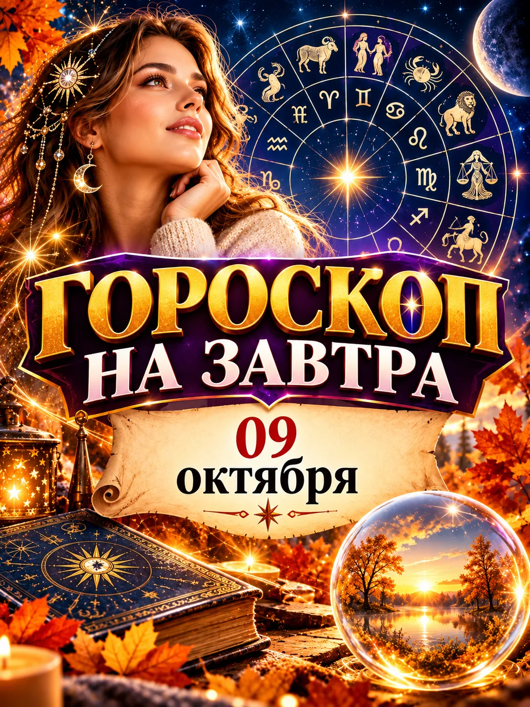 💯 Гороскоп на завтра 09 октября 🌟
