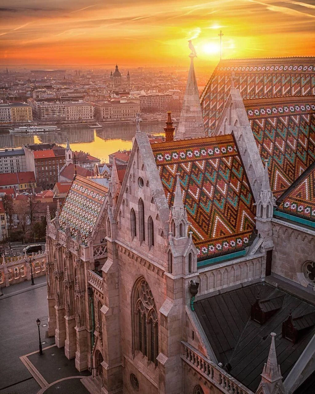 Утро в Будапеште.