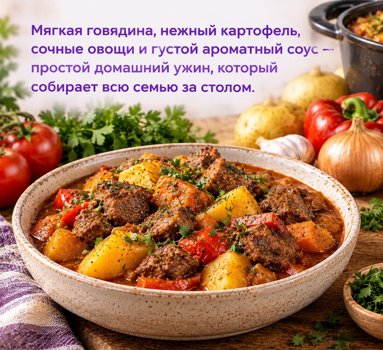 ВСЁ ГОТОВИТСЯ В ОДНОЙ КАСТРЮЛЕ , ПРОСТЫЕ ПРОДУКТЫ, ЯРКИЙ ВКУС И МИНИМУМ ПОСУДЫ!