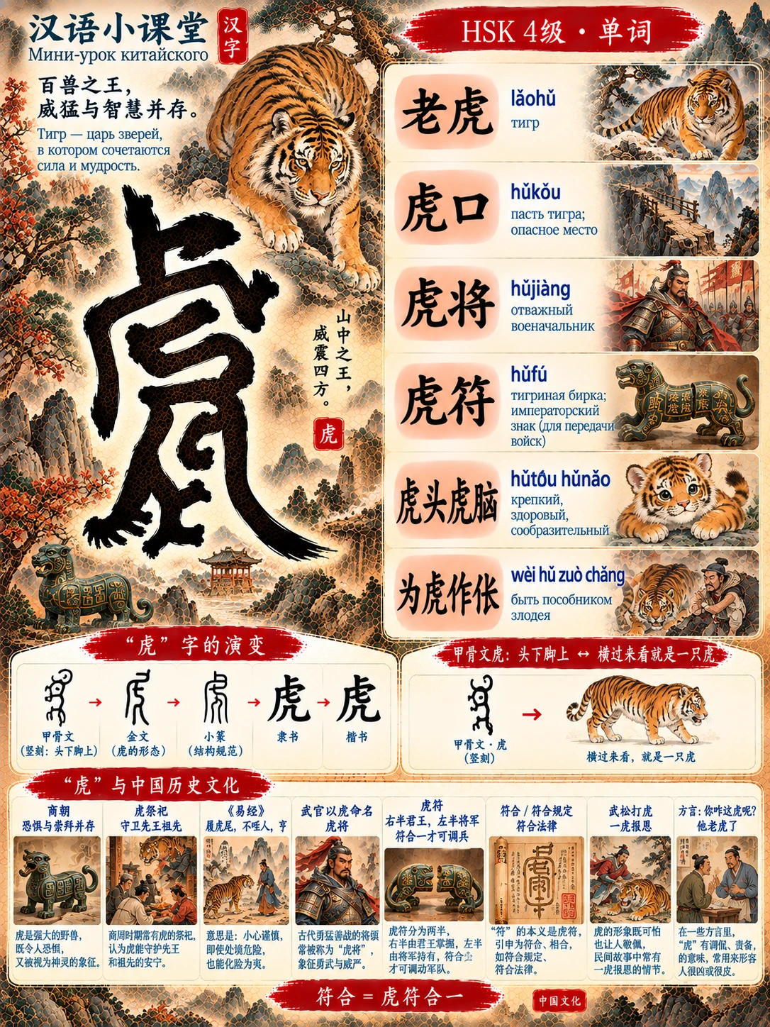 🇨🇳 汉语小课堂 | 汉字的故事 📖 | Мини-урок китайского