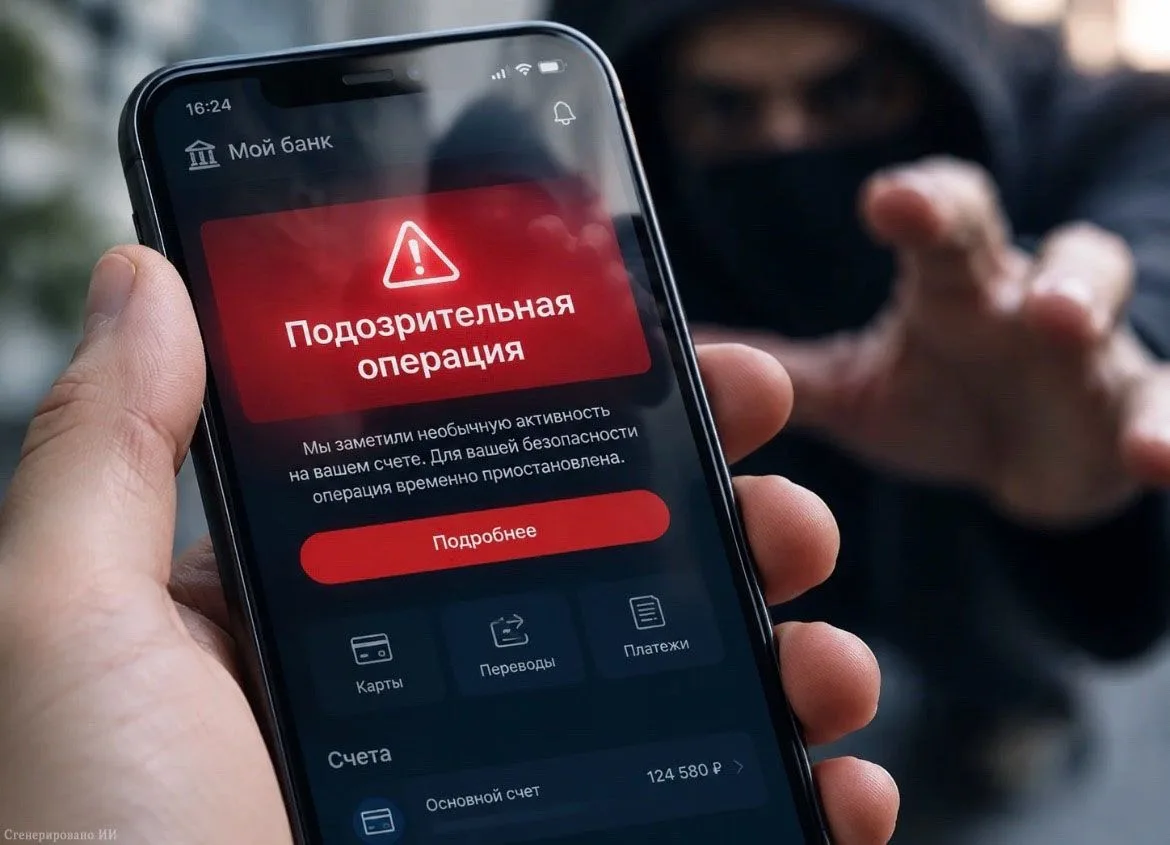 Звонки от неизвестных контактов, предлагающих защиту Ваших финансовых средств, фишингов...