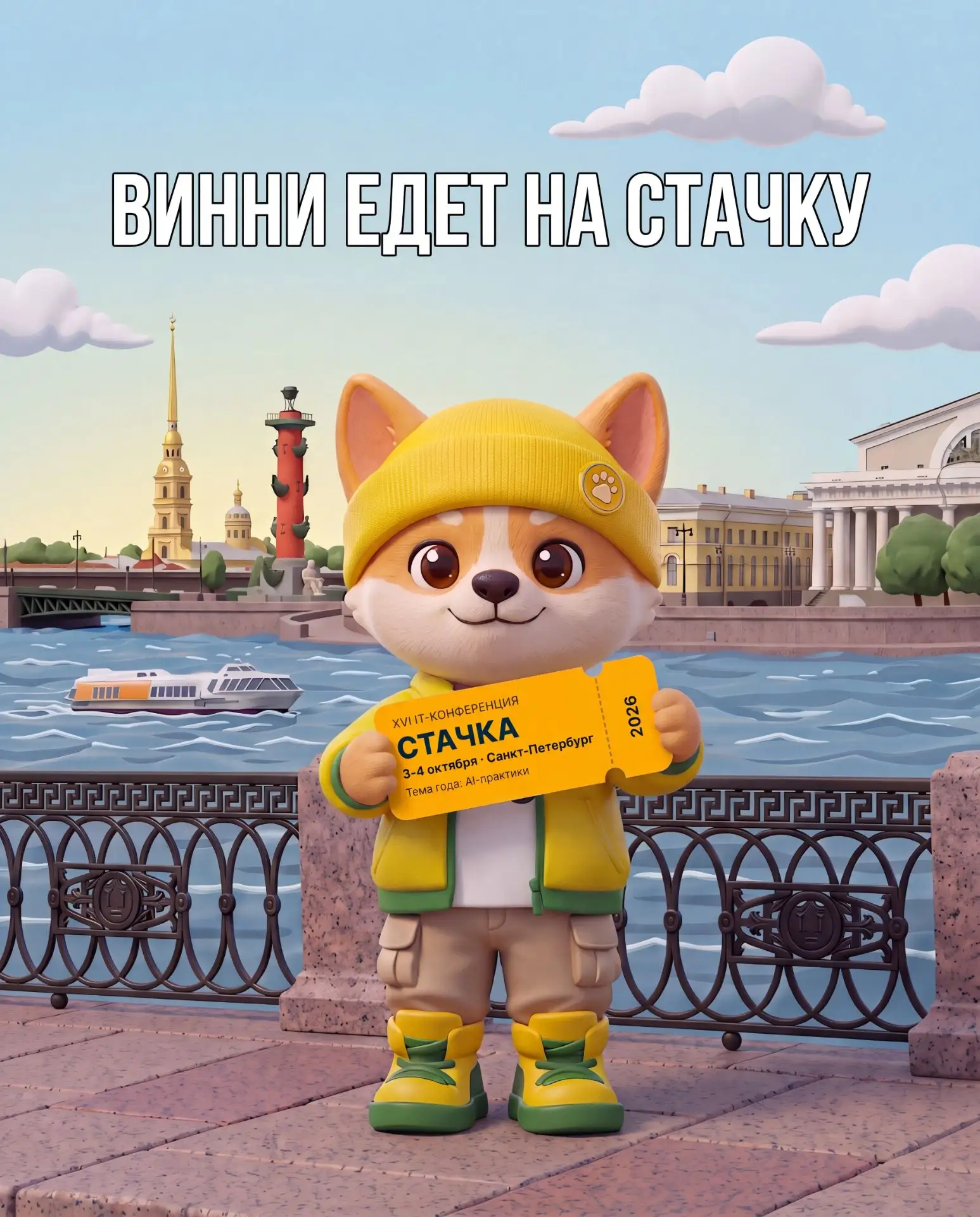 Винни едет в Петербург 🎒