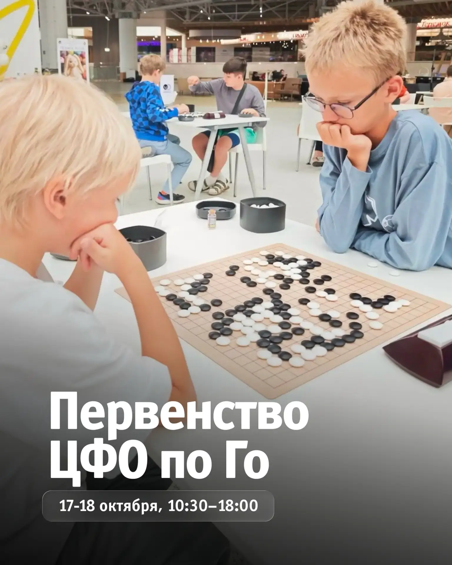 📅 17 и 18 октября с 10:30 до 18:00 в «Просторуме» ТРЦ «Акварель» пройдёт Первенство Це...