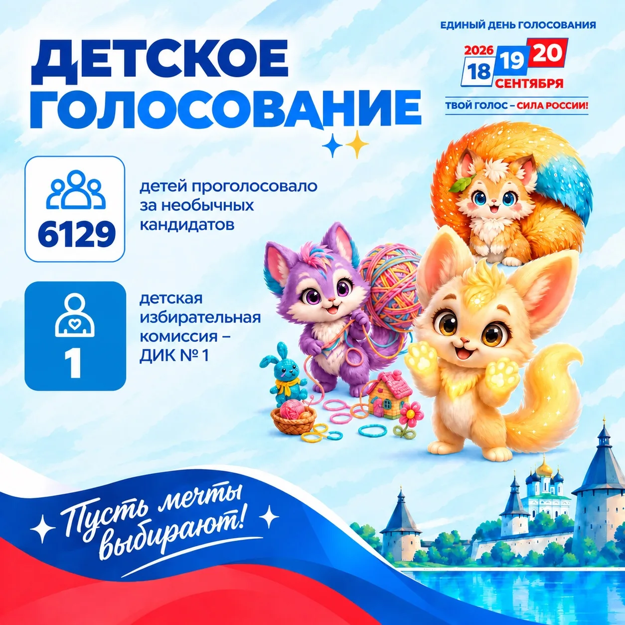 Итоги ЕДГ-2026: самые юные избиратели сделали свой выбор! 🧸