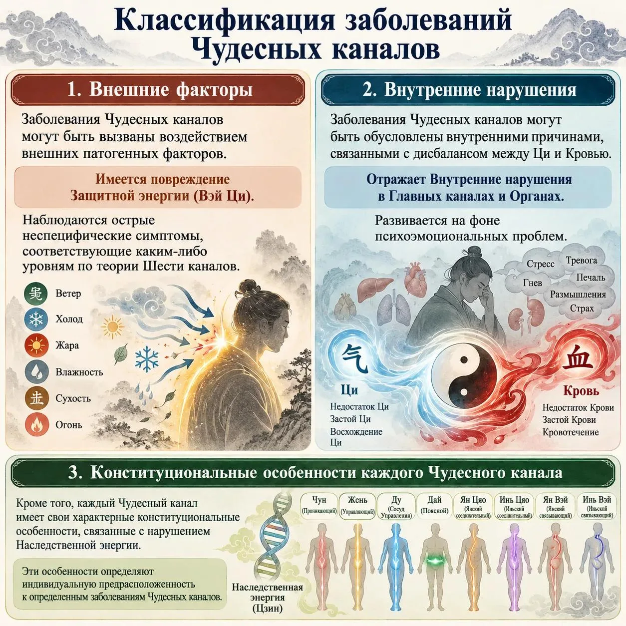 🧬 Почему сбой в организме начинается с Чудесных каналов?