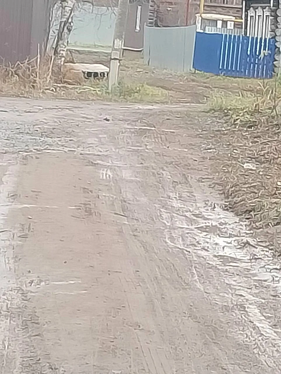 Так выглядит дорога на переулке Коммунаров
