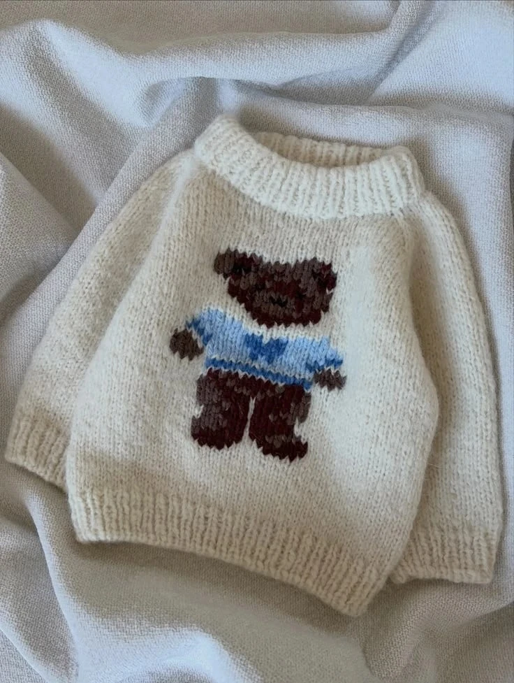Схема мишки для вязания и вышивки 🐻