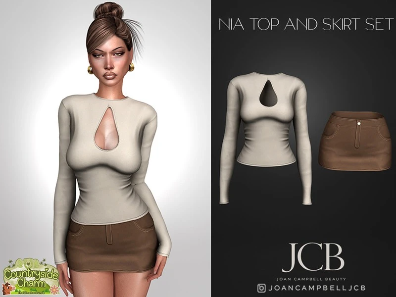 🌸 Топ и юбка NIA TOP AND SKIRT SET 🌸