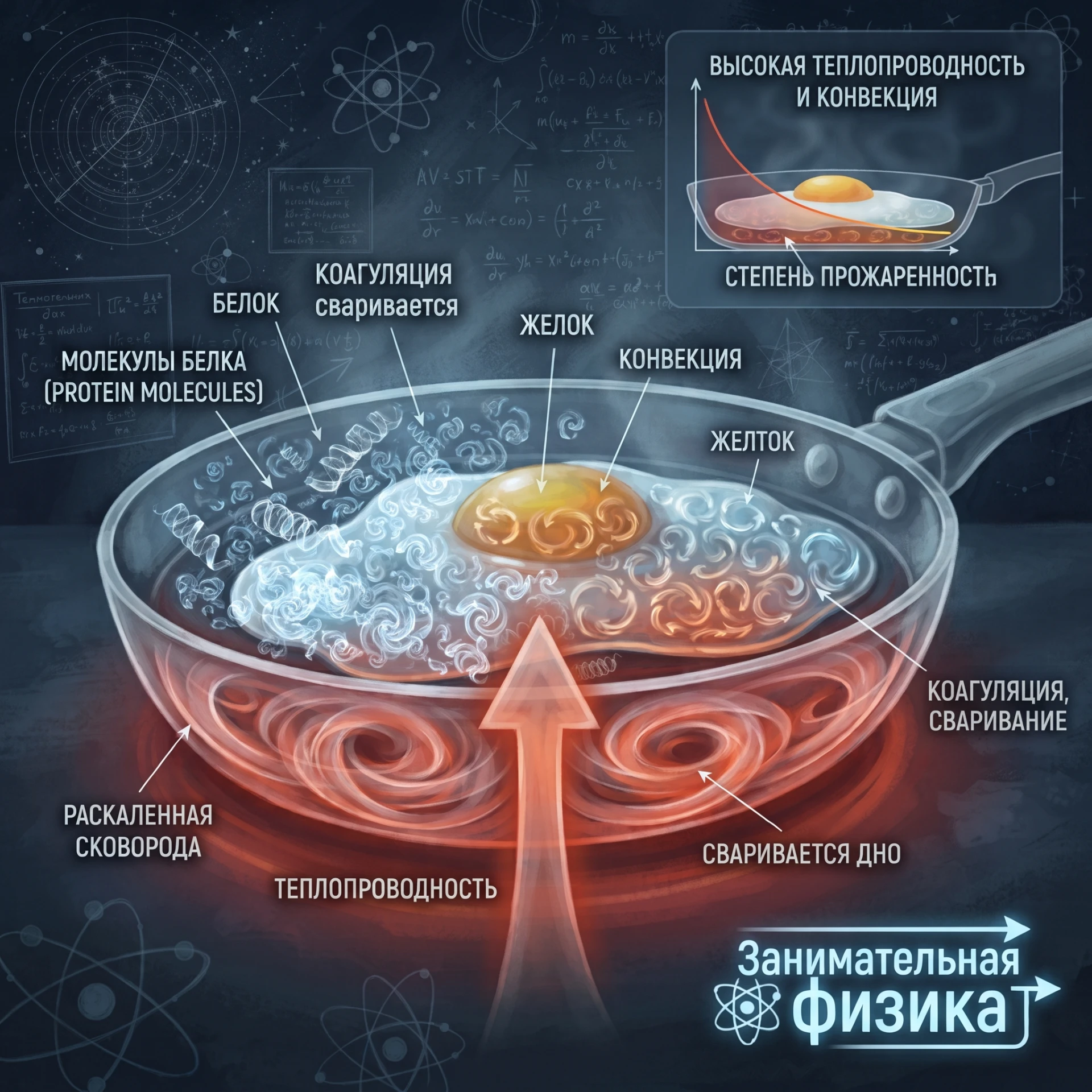 🍳 Прожарка яичницы