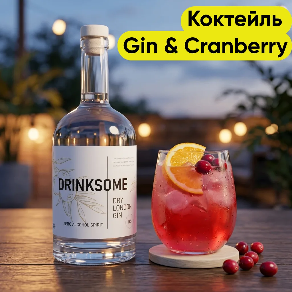 🍹 Gin & Cranberry – яркий вкус без лишнего!