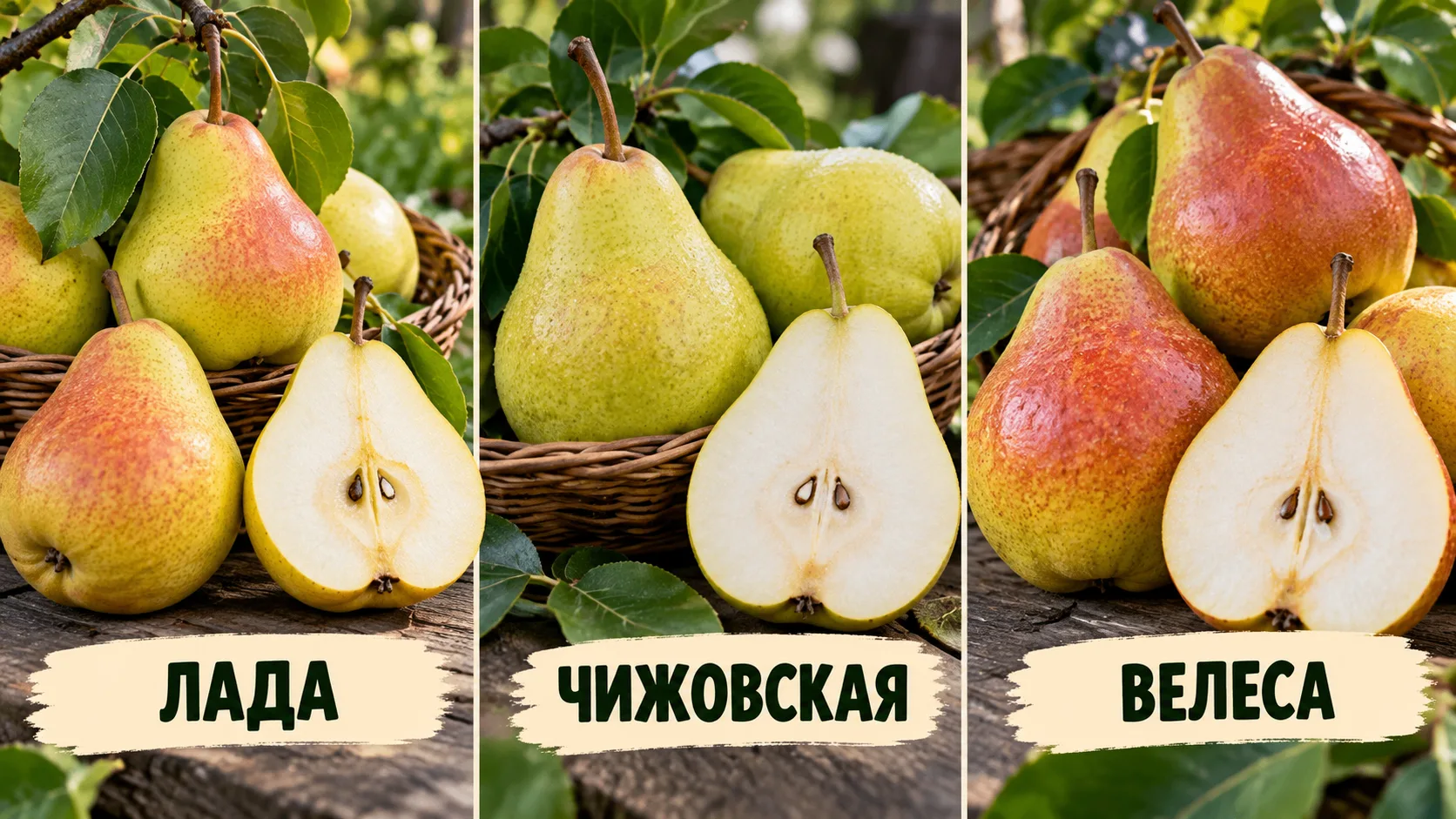🍐 СОРТ ПОД МИКРОСКОПОМ: «ЛАДА», «ЧИЖОВСКАЯ» И «ВЕЛЕСА». КАКУЮ ГРУШУ ВЫБРАТЬ?
