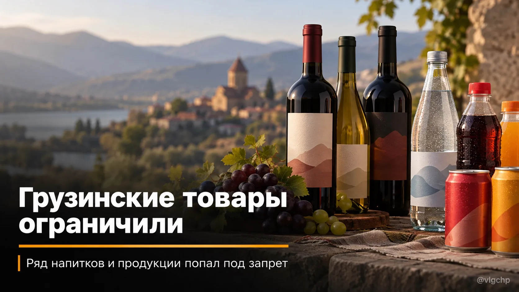 В России ограничили продажу ряда грузинских напитков и продуктов.