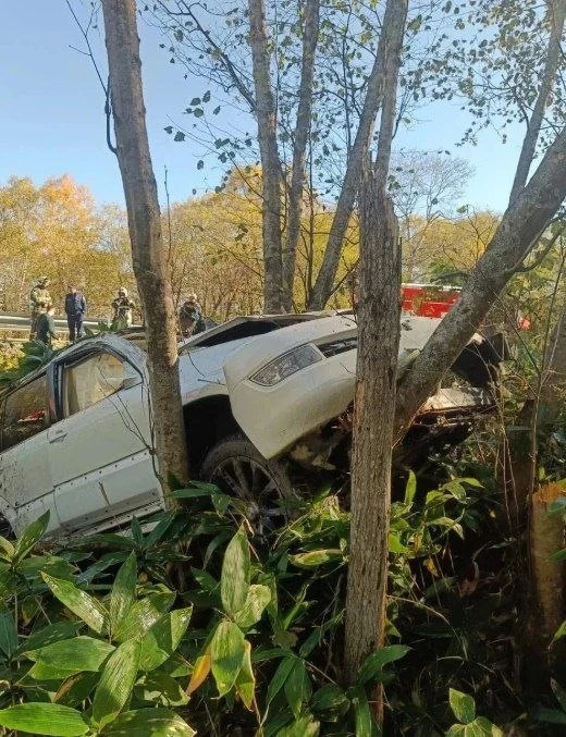Lexus с шестью людьми улетел в кювет в Анивском районе. Авария произошла 9 октября на 4...