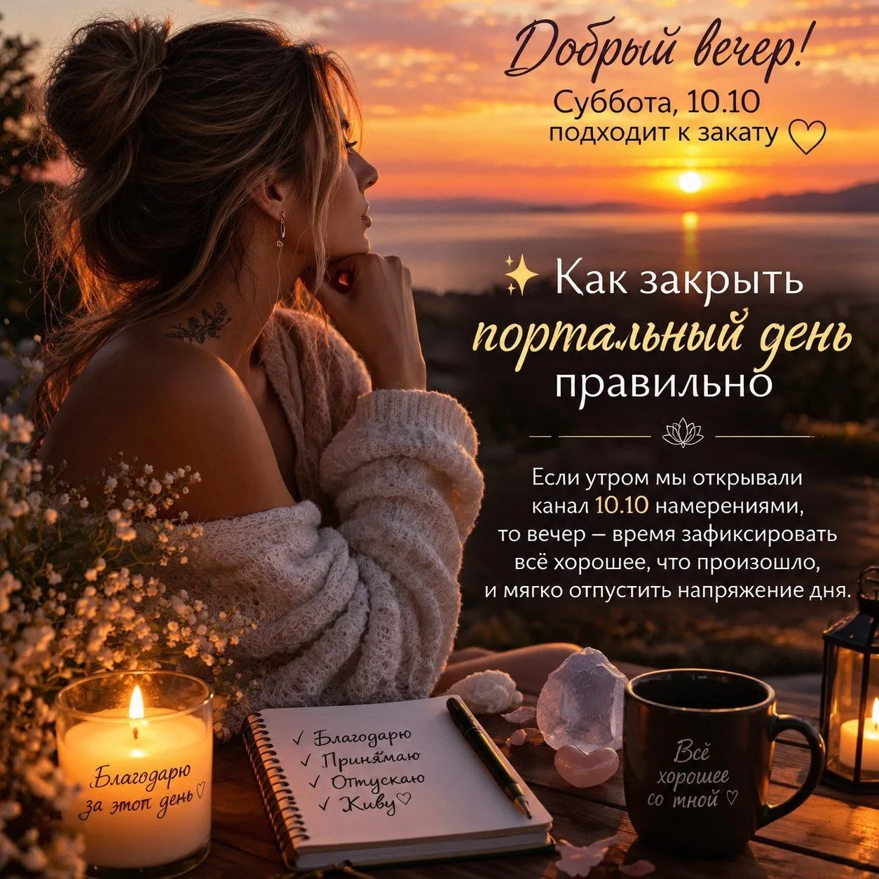 Добрый вечер! Суббота, 10.10 подходит к закату