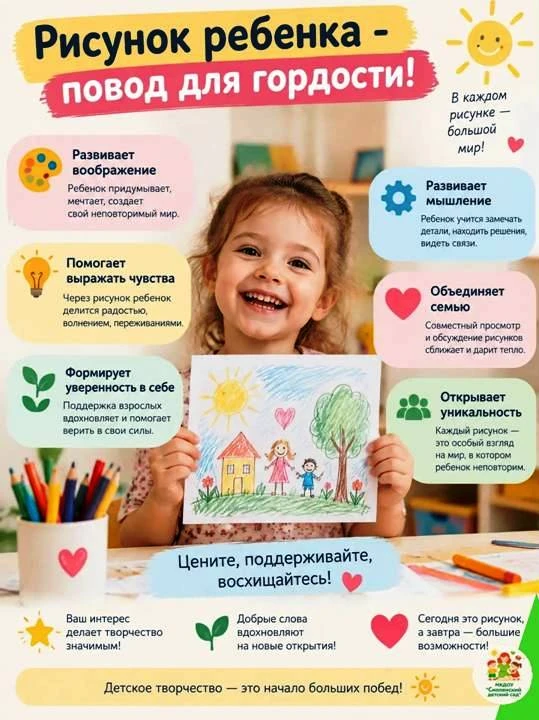 🎨 Рисунок ребёнка — повод для гордости!