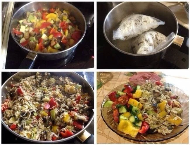 Овощное рагу с грибами