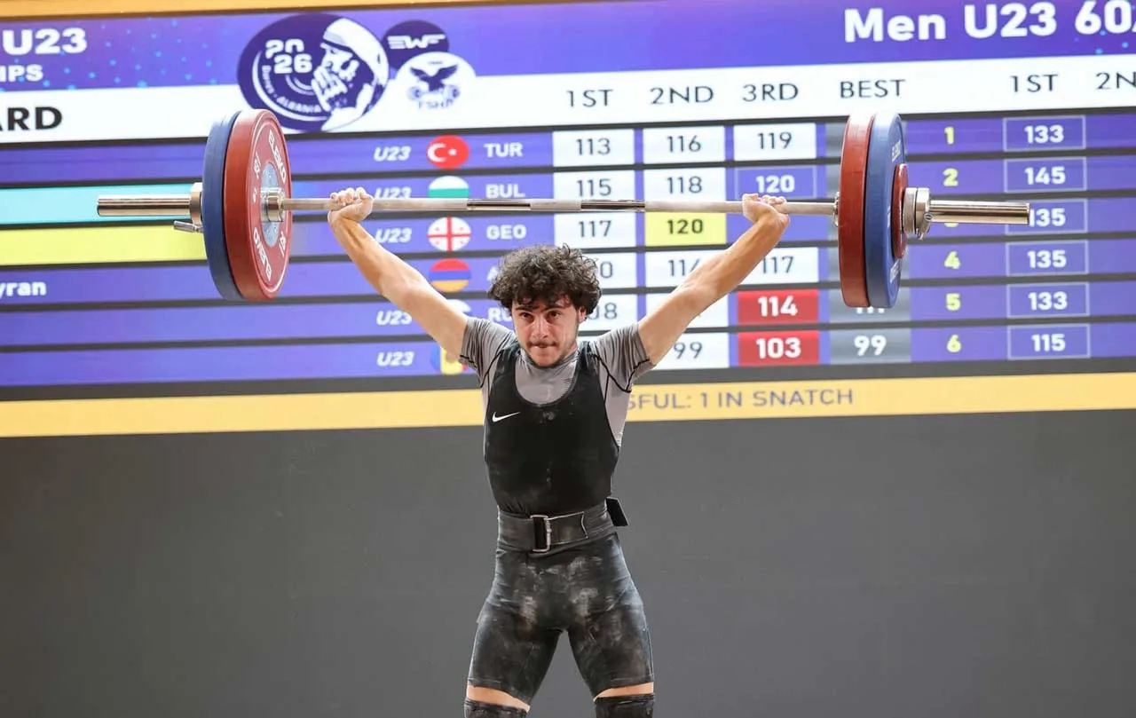 🇬🇪 Грузинский тяжелоатлет Гига Одикадзе стал чемпионом Европы среди спортсменов до 23...