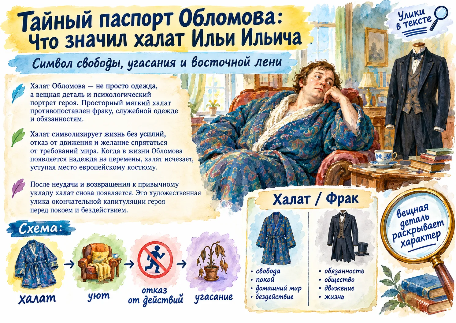 🔎Информационные плакаты: Улики в тексте. 🕵‍♀️