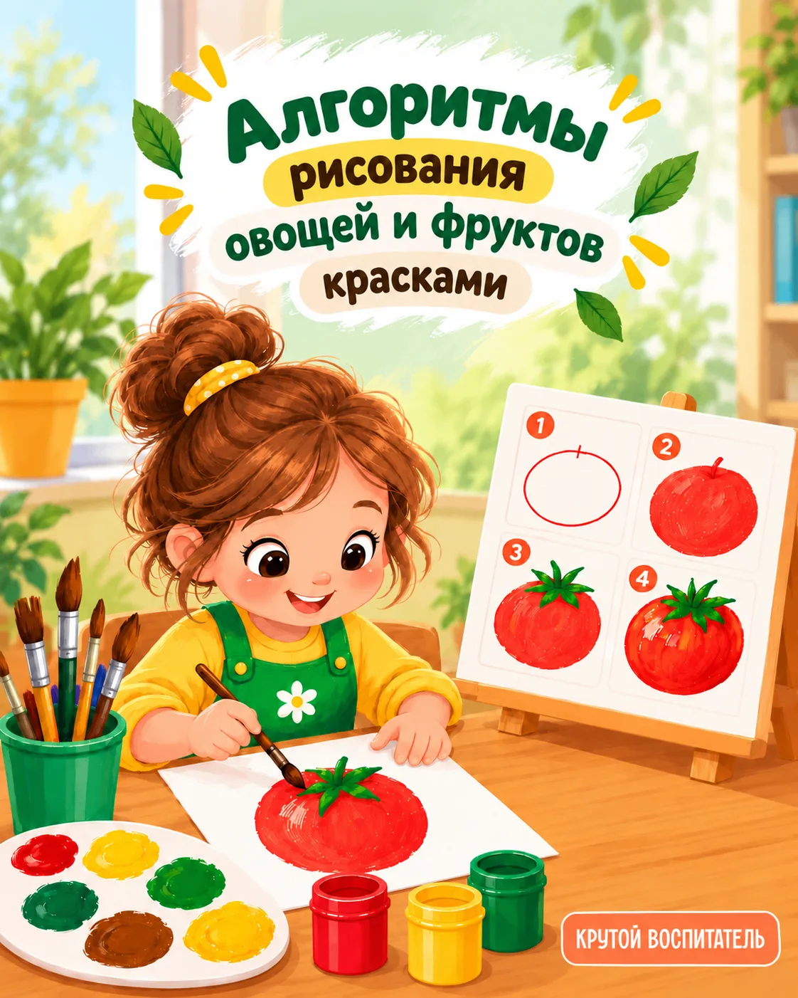 🎨 Алгоритмы рисования овощей и фруктов красками