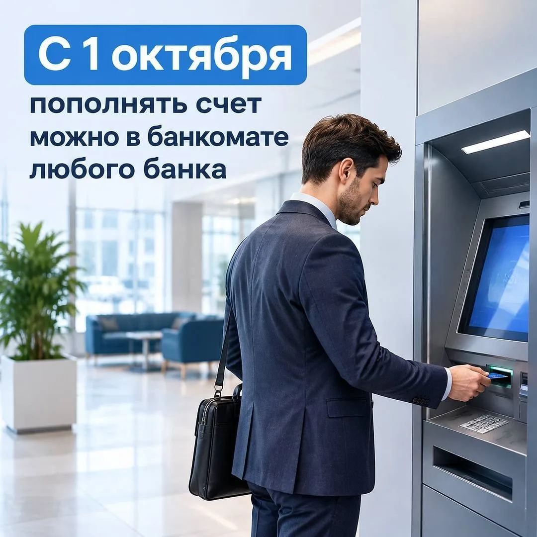 Наличные через банкомат любого банка — уже работает с 1 октябряСервис СБП cash-in позво...