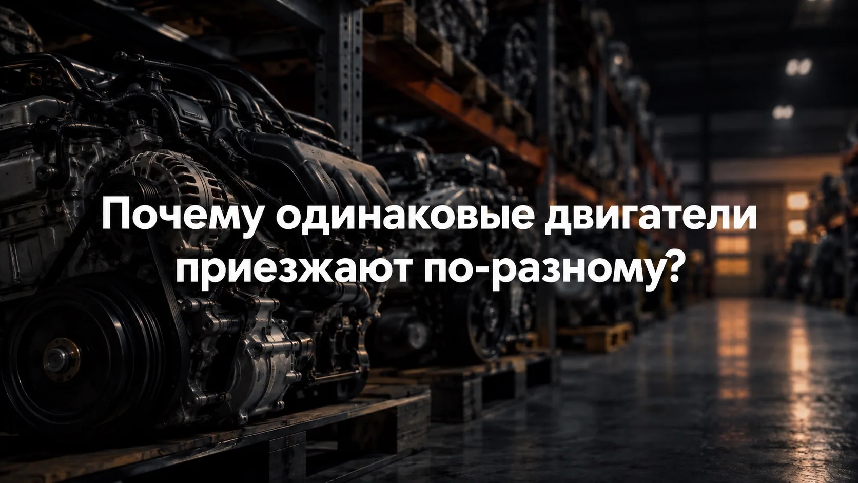 Почему одинаковые двигатели могут приезжать в разной комплектности?