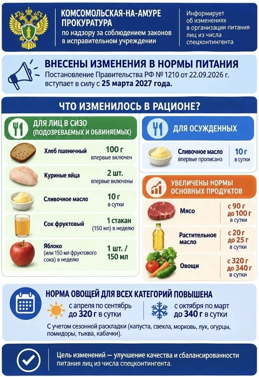 Комсомольская-на-Амуре прокуратура по надзору за соблюдением законов в исправительных у...