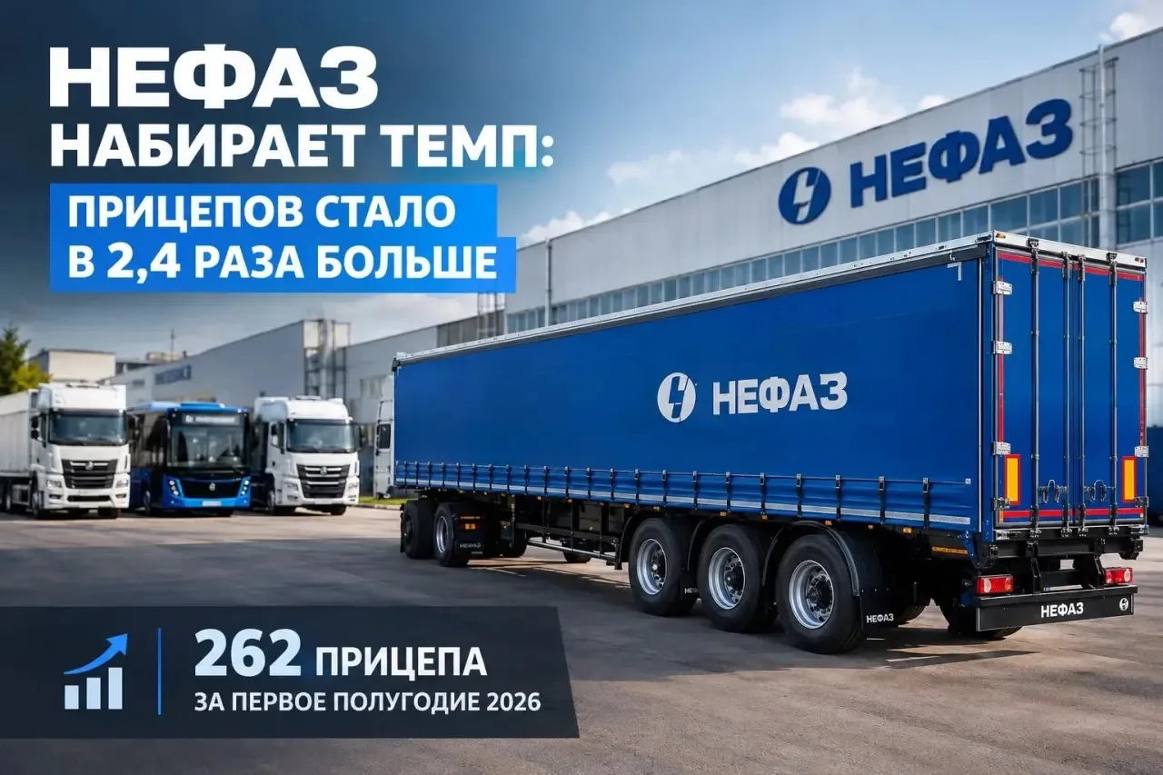 🚛 НЕФАЗ набирает темп: прицепов стало в 2,4 раза больше