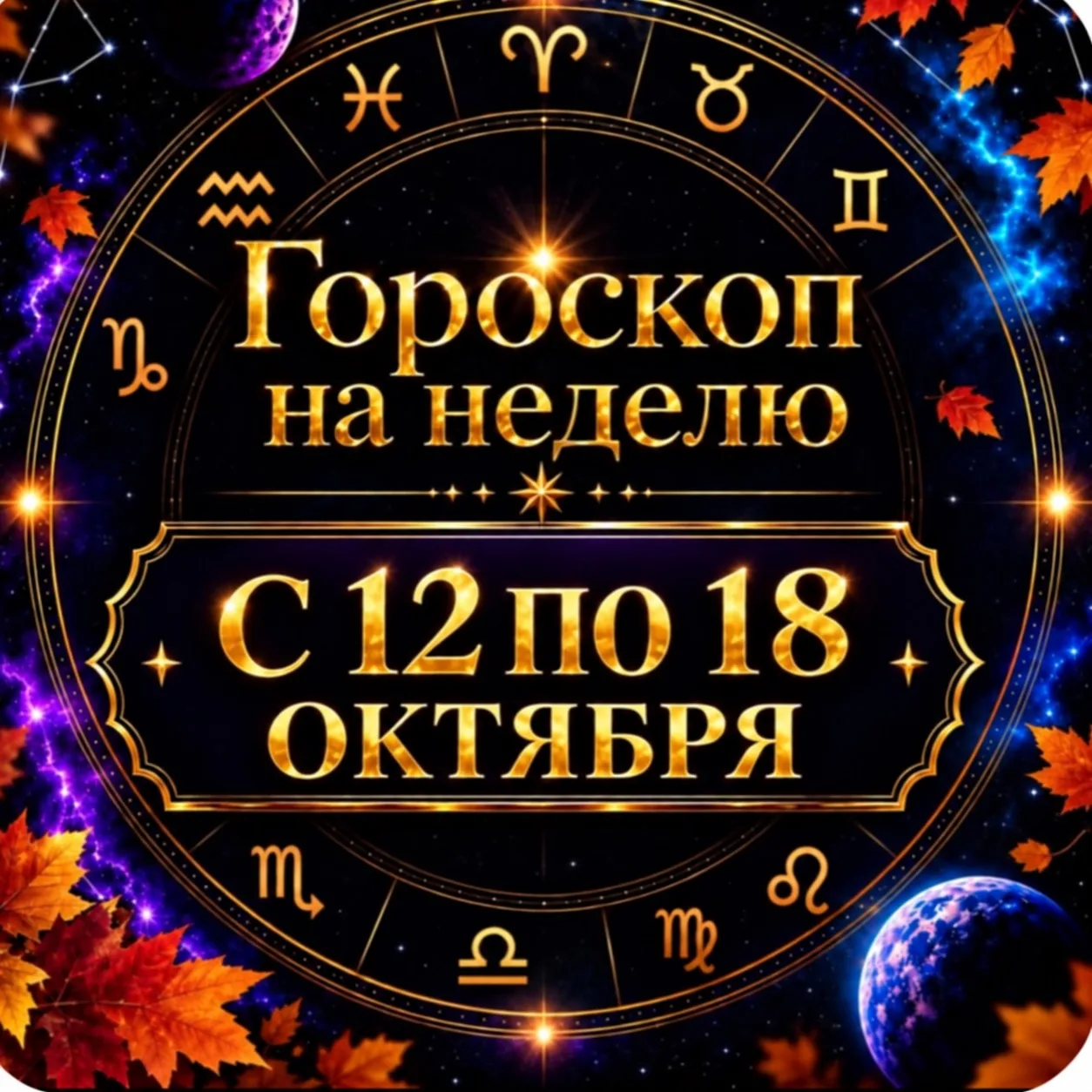 🔮 Гороскоп на неделю с 12 по 18 октября