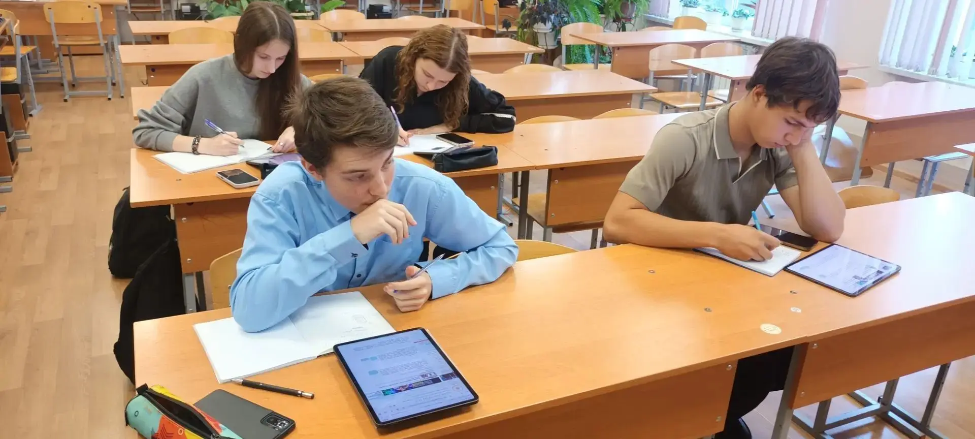 Планшетный класс на занятиях по подготовке к ЕГЭ по математике