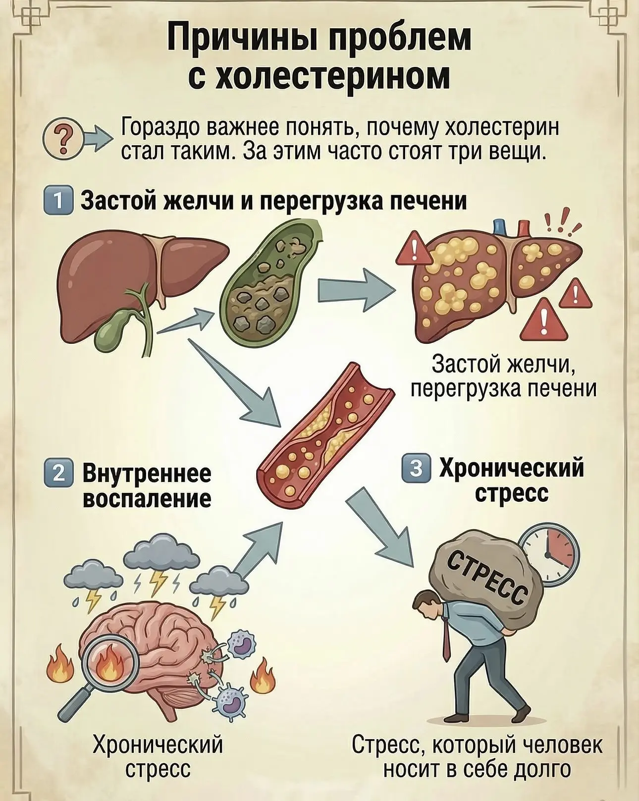 П.: Я принимала целый год препараты для снижения холестерина, соблюдала питание, но вме...
