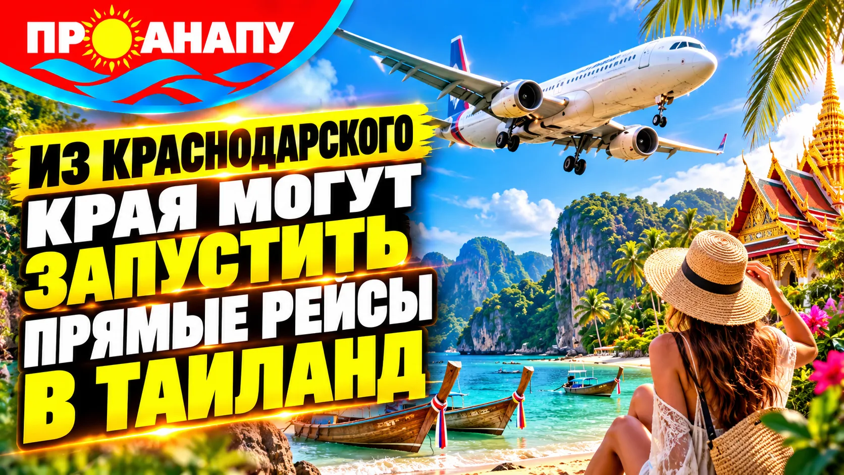 ✈️ Из Краснодарского края могут запустить прямые авиарейсы в Таиланд