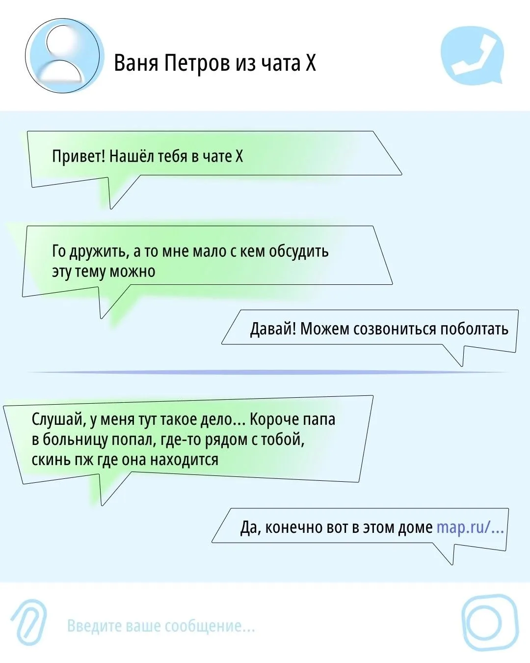 Просто помогли человеку найти больницу, а через несколько часов вам звонят из ФСБ и гов...