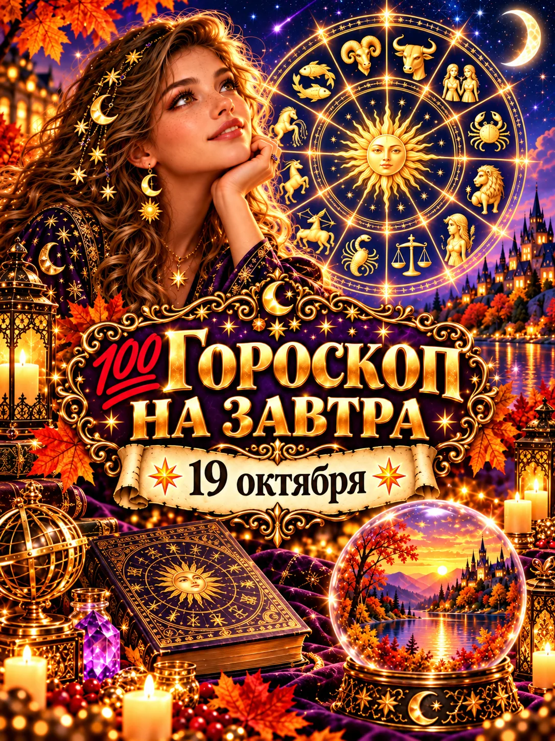 💯 Гороскоп на завтра 19 октября 🌟