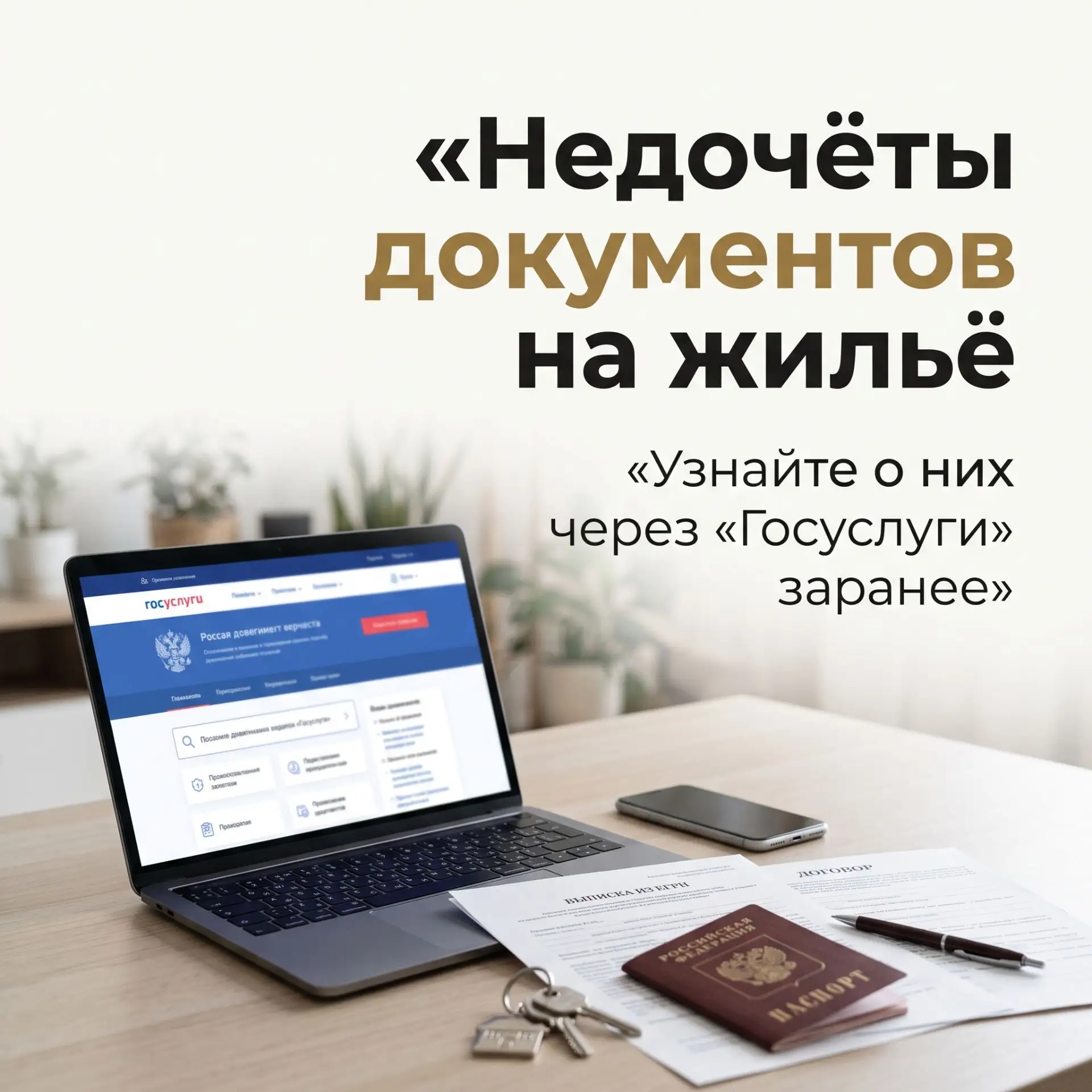 О недочётах в документах на жильё или землю теперь можно будет узнать прямо через «Госу...