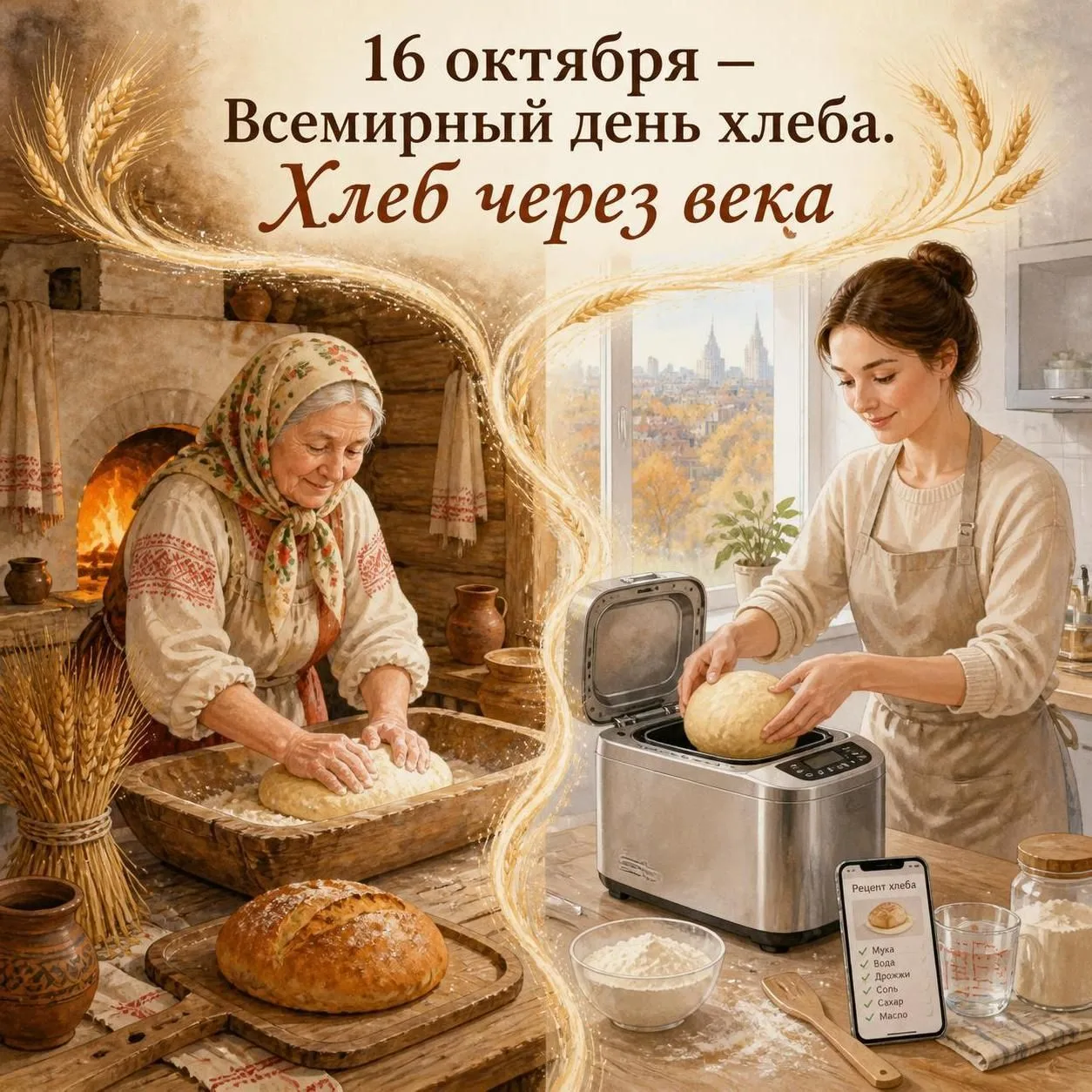 🍞 16 октября — Всемирный день хлеба: праздник, который объединяет всех