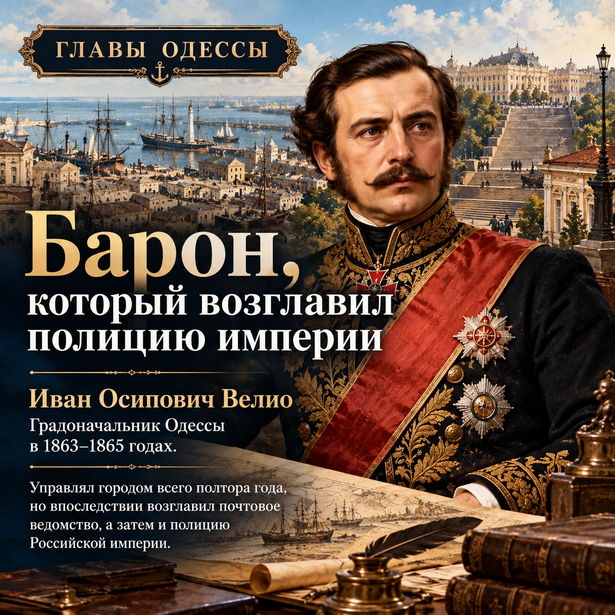 🏛 Полтора года во главе Одессы, и карьера на вершине Российской империи