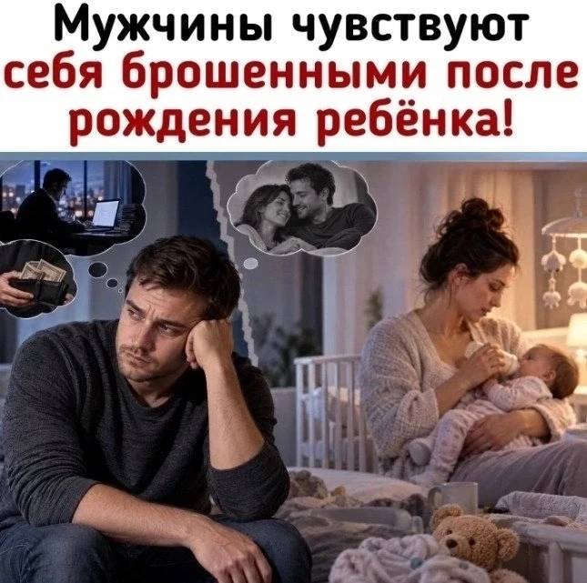 😢После рождения детей мужья все чаще ощущают себя лишь дополнительной функцией в браке.