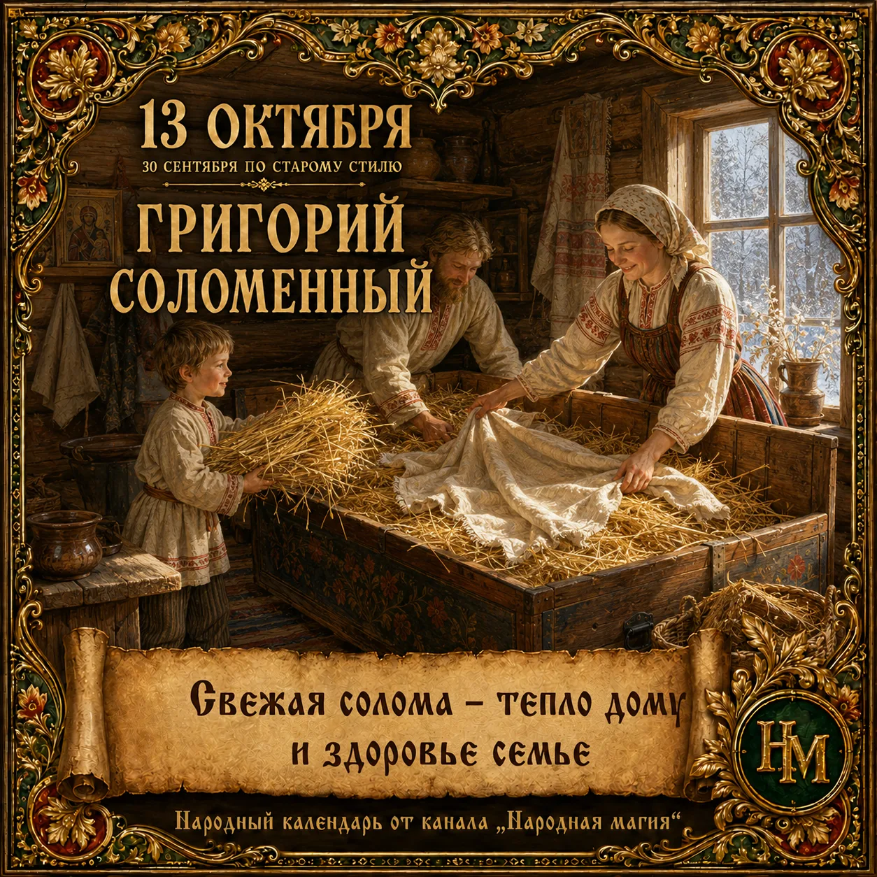 📅 Что можно и нельзя делать 13 октября (Михаил Соломенный): народные приметы