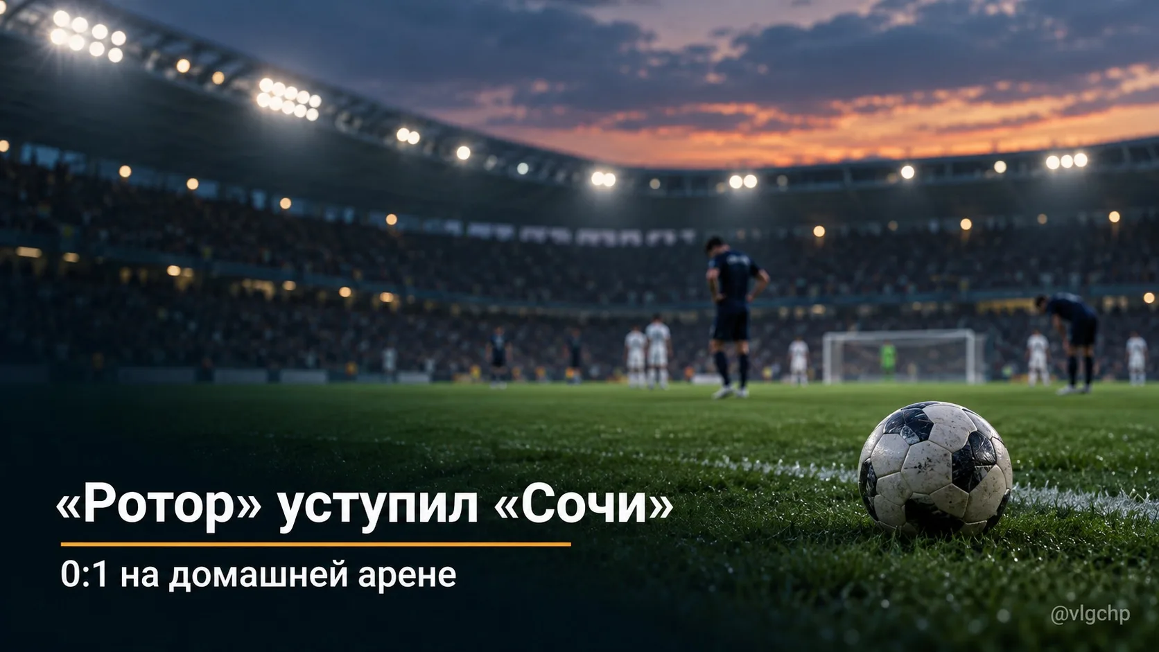 «Ротор» уступил «Сочи» на домашней арене