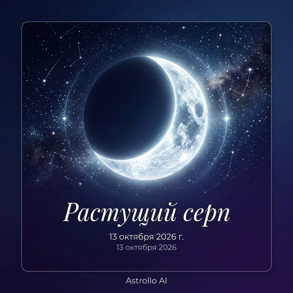 🌒 Растущий серп  |  3-й лунный день