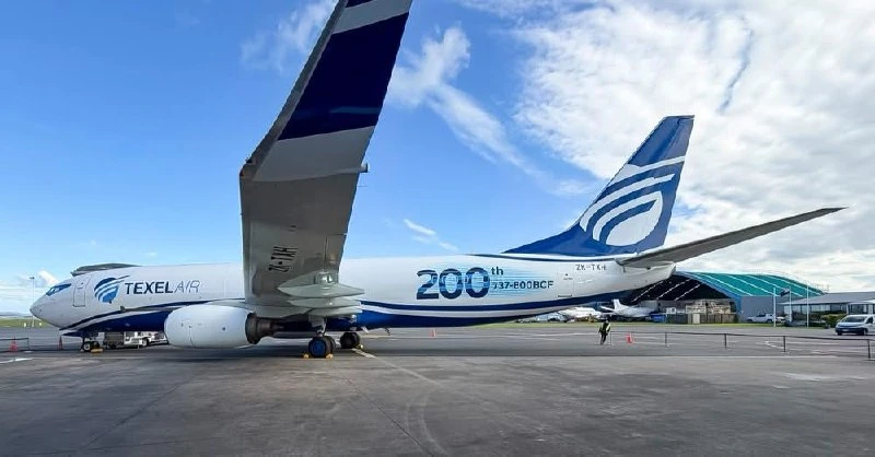🇳🇿 Юбилейный 200-й конвертированный Boeing 737-800BCF поставлен новозеландской авиако...
