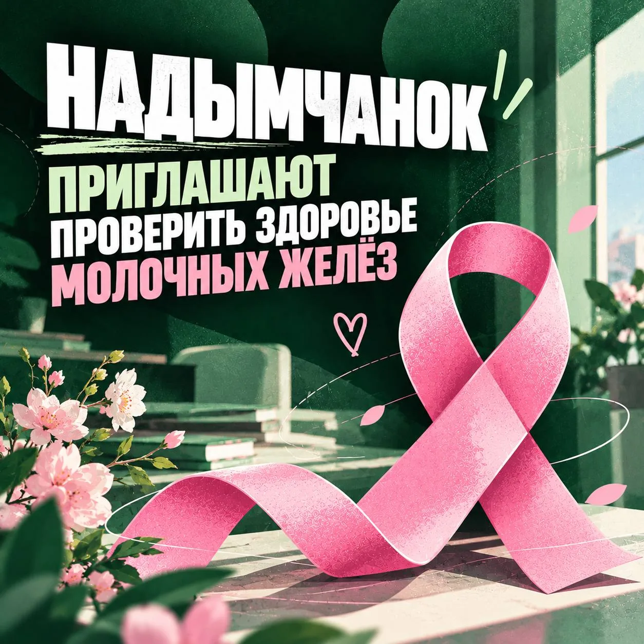 🎀 17 октября в Надымской ЦРБ пройдёт День онкобезопасности для женщин