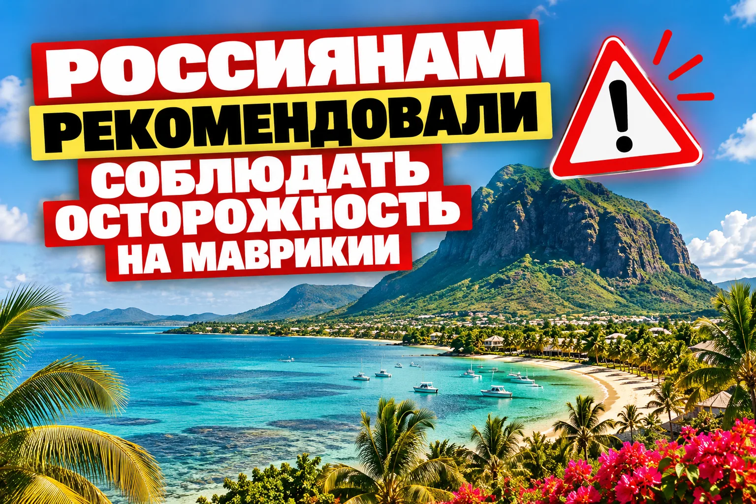 🇲🇺 Россиянам рекомендовали соблюдать осторожность на Маврикии