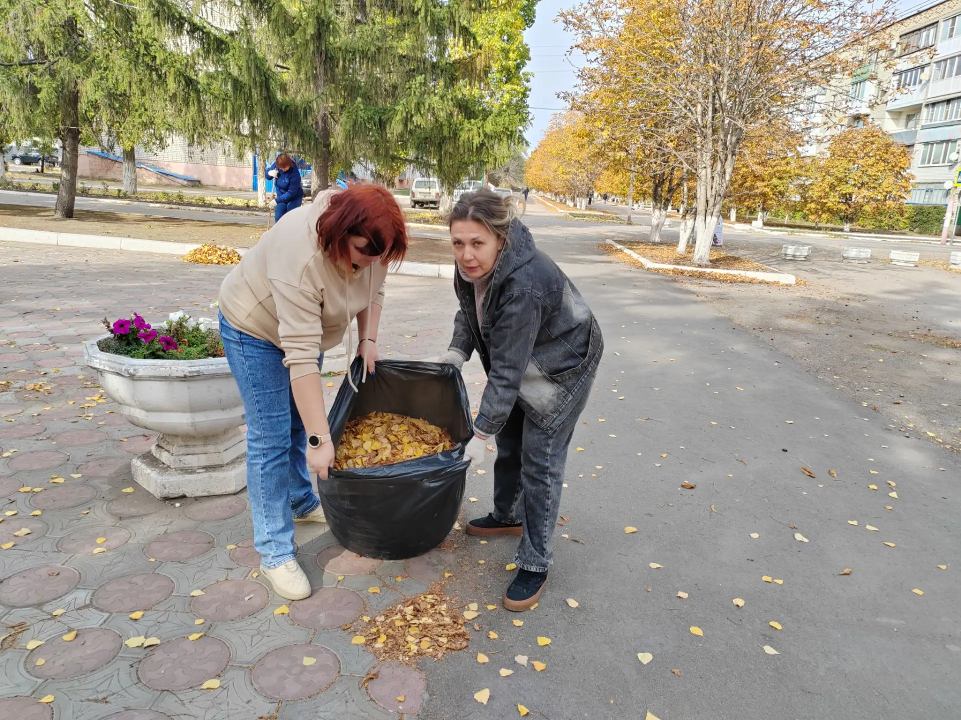 Осенний листопад решил устроить работникам культуры настоящее испытание🍂