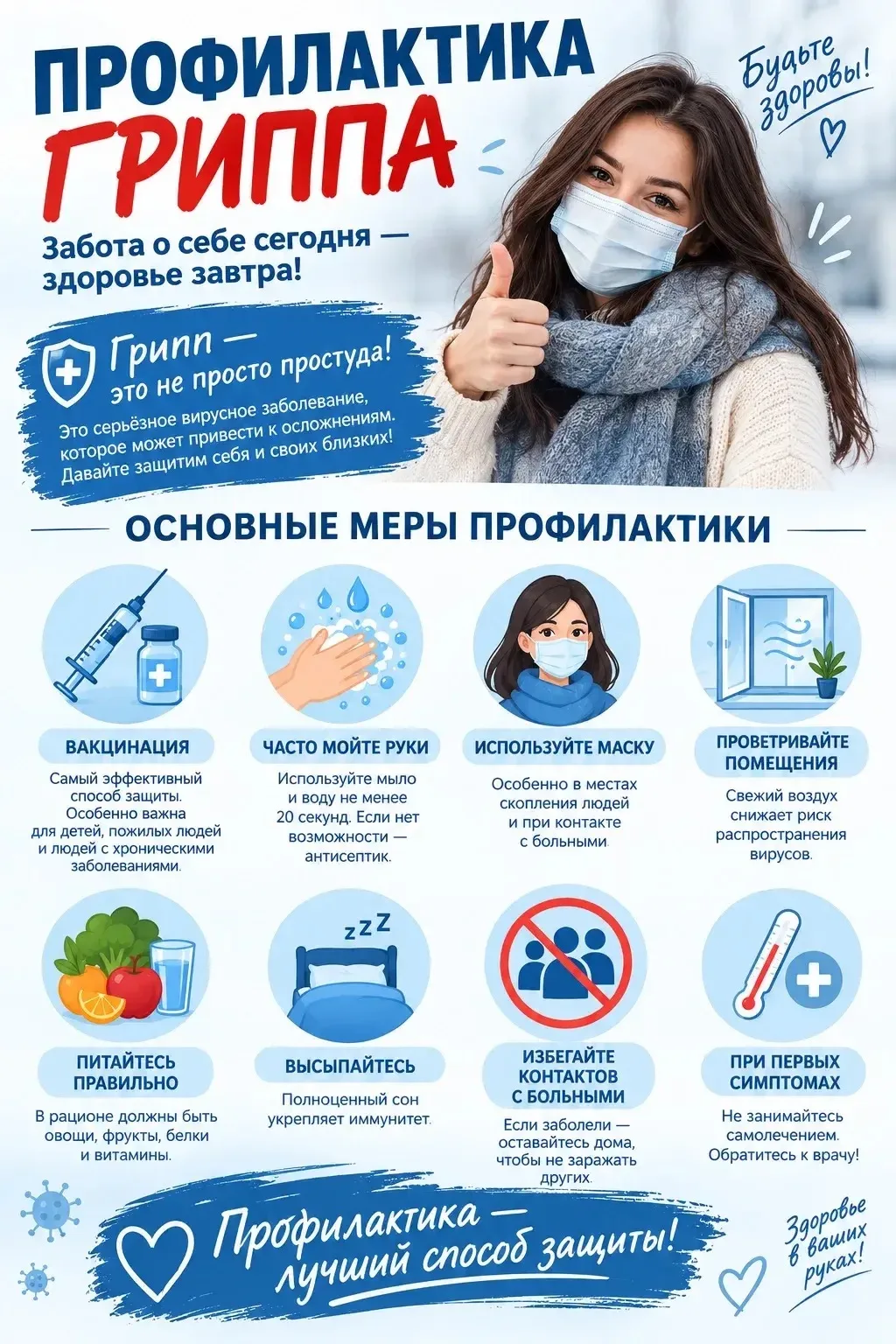 🦠 ПРОФИЛАКТИКА ГРИППА