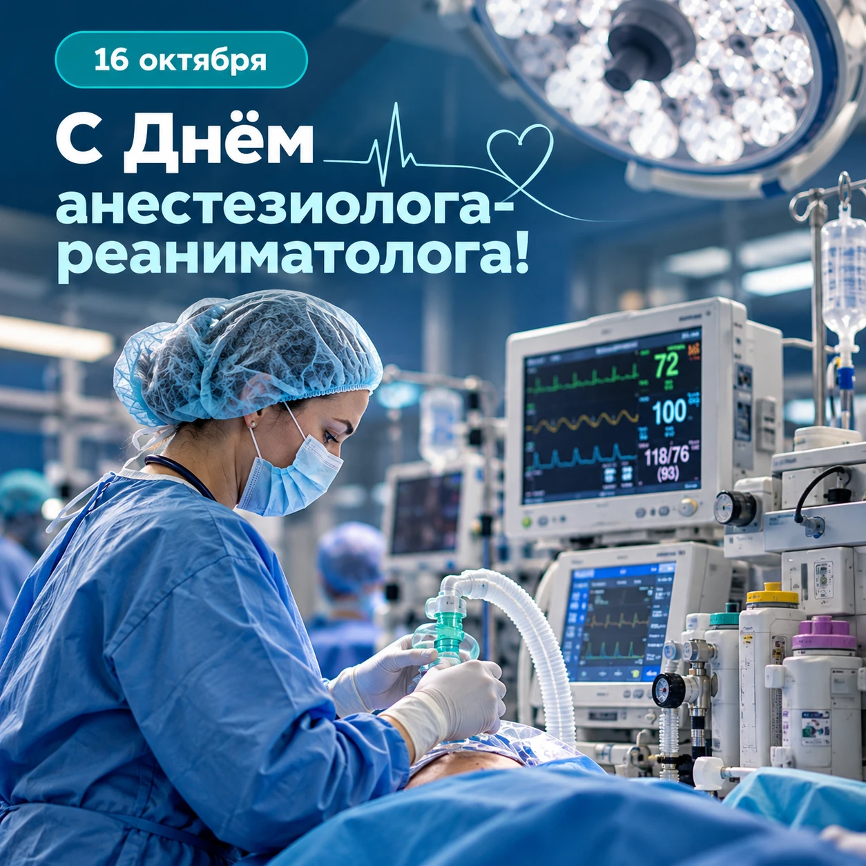 16 октября — День анестезиолога-реаниматолога!